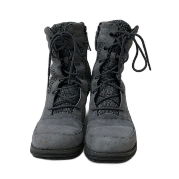 The North Face Women's  Gray Side Zip Lace-Up Boots Size 7.5 - Picture 1 of 5